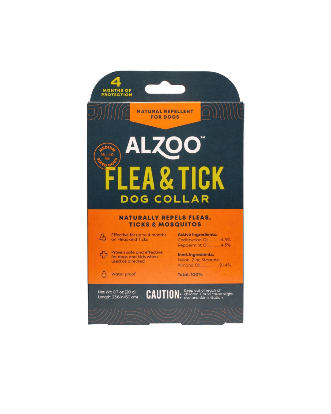 Alzoo Natural Flea & Tick Dog Collar